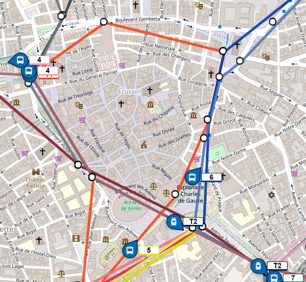 Plan de Transports Nimes Ecusson